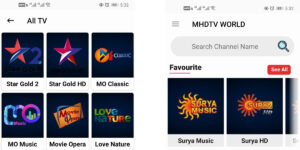 MHDTVWORLD Apk Slider