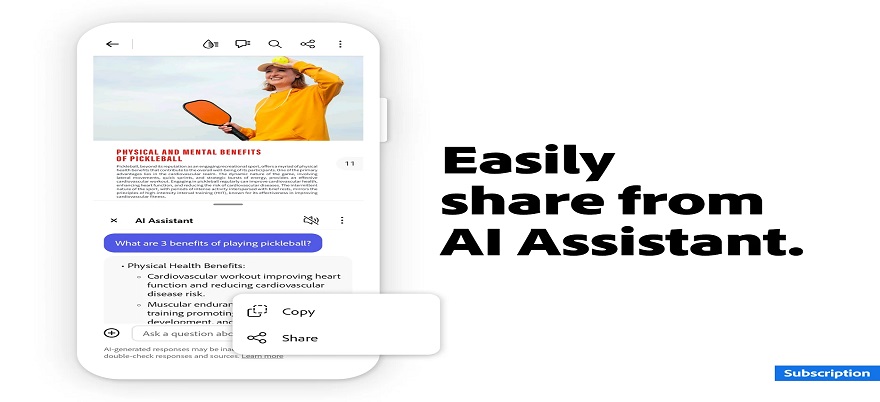 Adobe Acrobat Mod APK With AI Assistant Feature