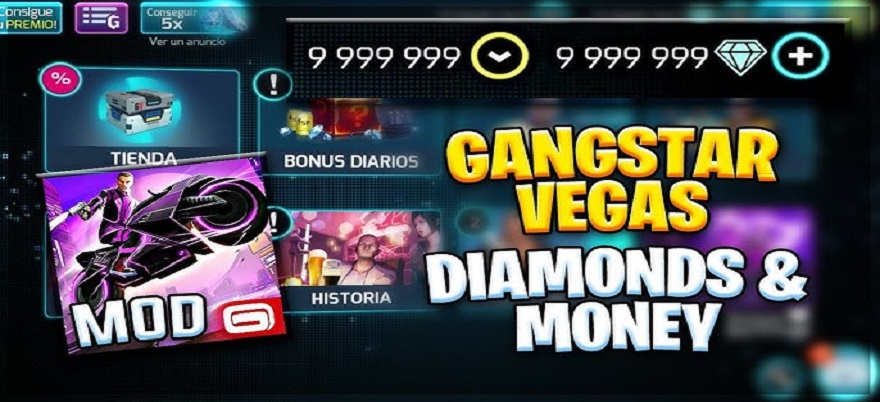 Gangstar Vegas Mod APK Unlimited Money and Diamonds