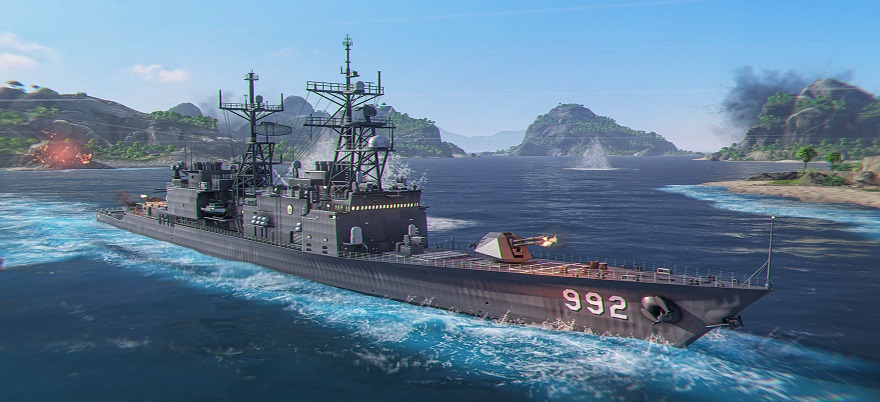 Modern Warships Mod APK - USS Fletcher (DD-992)