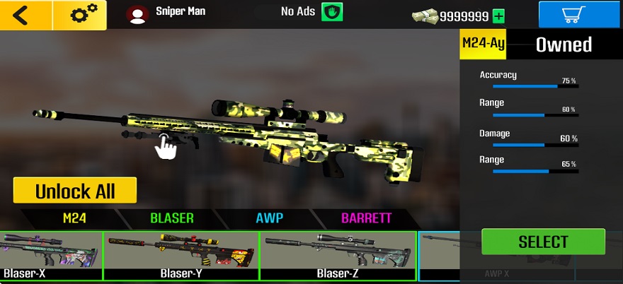 Pure Sniper Mod APK EpIc Weapon Collection