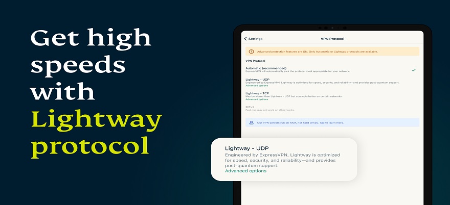 Express VPN Mod APK Lightway Protocol