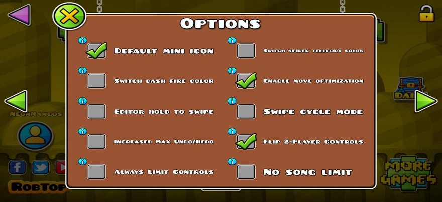 Geometry Dash APK Mod Menu