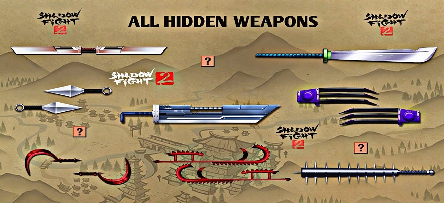 All Weapons on Shadow Fight 2 Mod Menu 