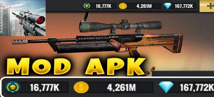 Sniper 3D Mod APK Unlimited Money