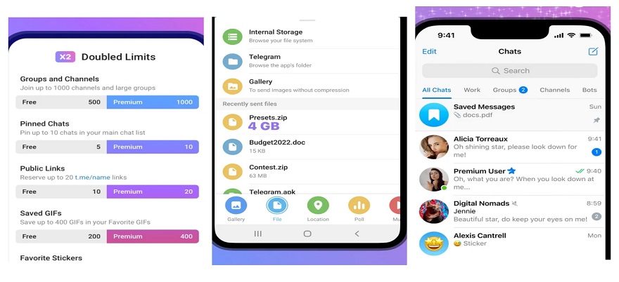 More Cool Features of Telegram Mod APK Premium Latest Version