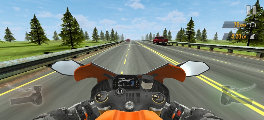 Traffic Rider Mod APK Gameplay